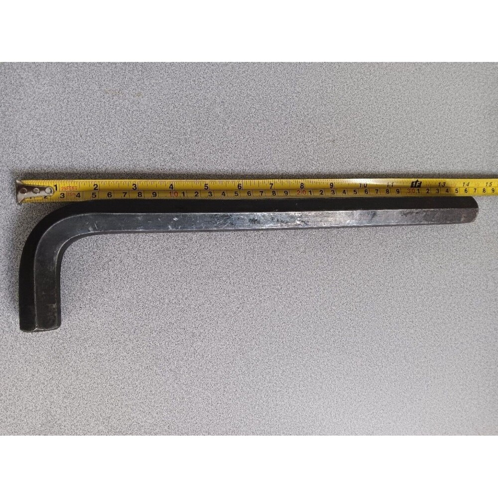 Vintage 7/8 Allen Brand Hex Key Long Arm Allen Wrench 13 3/4" Long
